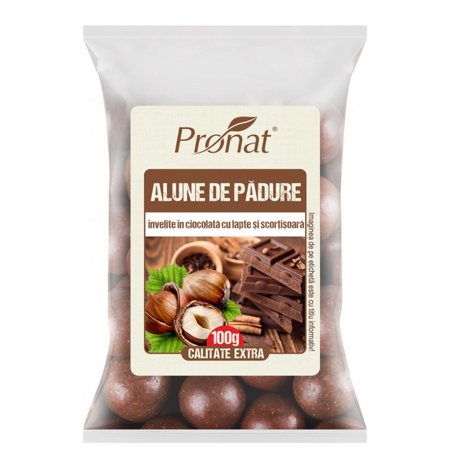 Alune de padure invelite in ciocolata cu lapte si scortisoara