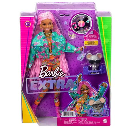 Papusa Barbie Extra, +3 ani, Codite Impletite, Barbie 532217