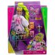 Papusa Barbie Extra, +3 ani, Par verde neon, Barbie 532265