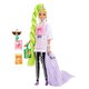 Papusa Barbie Extra, +3 ani, Par verde neon, Barbie 532267