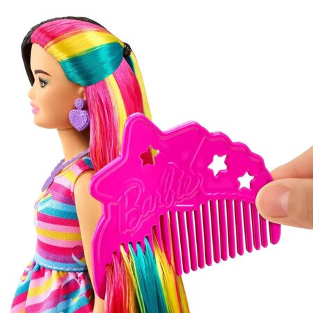 Papusa Barbie Totally Hair, +3 ani, Bruneta, Barbie 532384