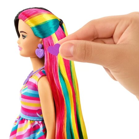 Papusa Barbie Totally Hair, +3 ani, Bruneta, Barbie 532382
