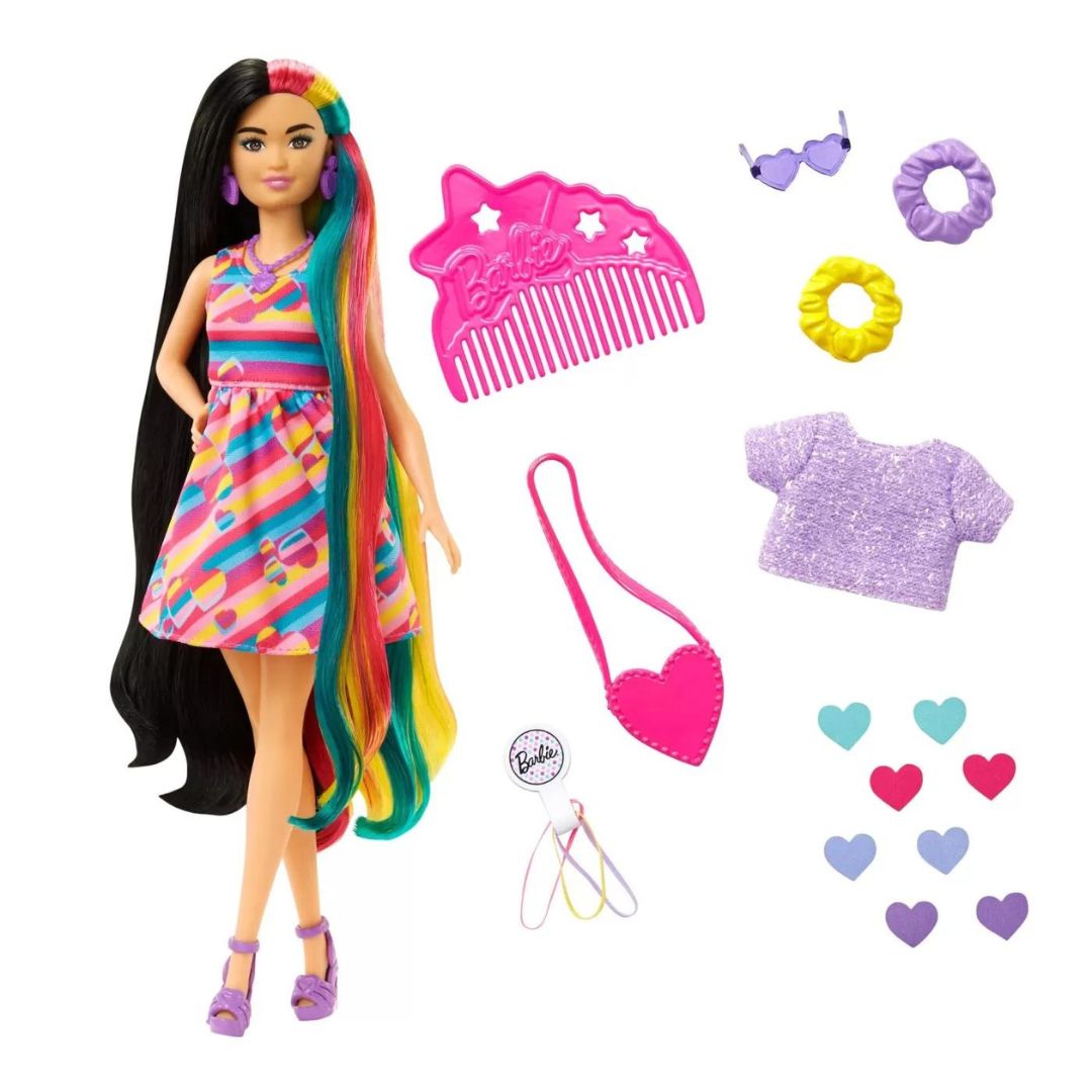 Papusa Barbie Totally Hair, +3 ani, Bruneta, Barbie