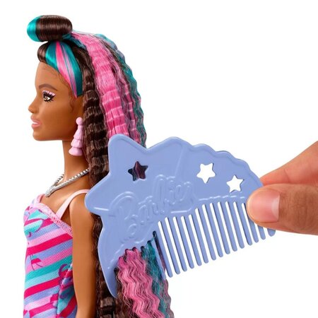 Papusa Barbie Totally Hair, +3 ani, Curcubeu, Barbie 532415