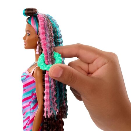 Papusa Barbie Totally Hair, +3 ani, Curcubeu, Barbie 532416