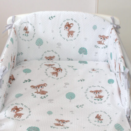 Set lenjerie de pat cu protectie laterala