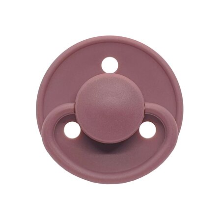 Set 2 suzete rotunde din latex, 6 luni+, Purple, Mininor 532482