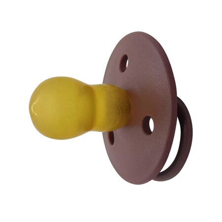 Set 2 suzete rotunde din latex, 6 luni