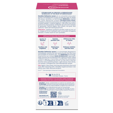 Ser hidratant Defensive Sensibio, 30 ml, Bioderma 775634