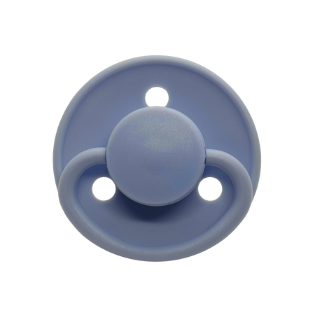 Set 2 suzete rotunde din latex, 6 luni+, Blue, Mininor 532492