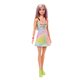 Papusa Barbie Fashionista, blonda cu suvite mov, Barbie 532569