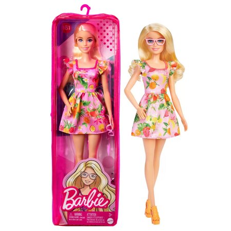 Papusa Barbie Fashionista, cu ochelari, Barbie 532731