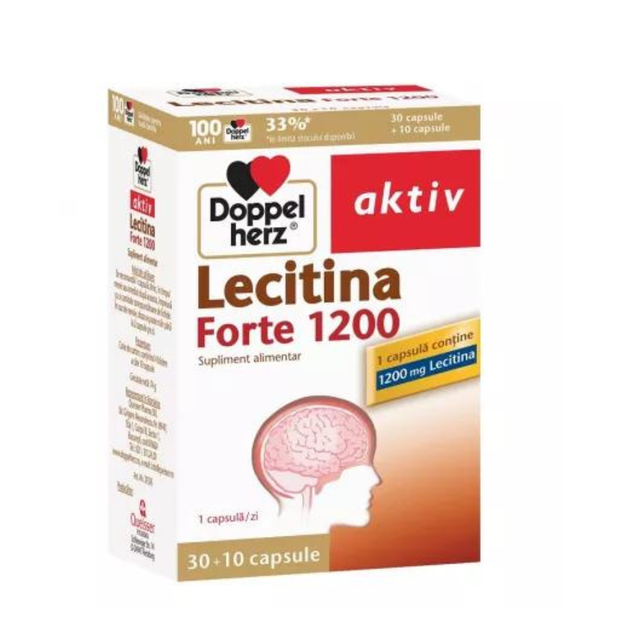 Lecitina Forte, 30 + 10 capsule, Doppelherz