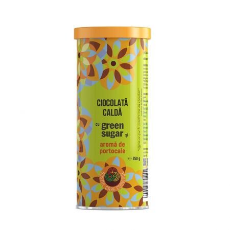 Ciocolata calda cu green sugar si aroma de portocale