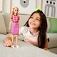 Papusa Barbie Fashionista, blonda cu tinuta casual roz, Barbie 532830