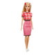 Papusa Barbie Fashionista, blonda cu tinuta casual roz, Barbie 532831