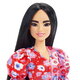 Papusa Barbie Fashionista, Bruneta cu rochie cu flori, Barbie 532841