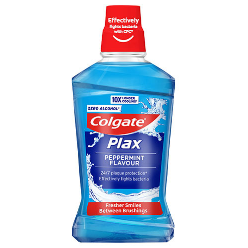 Apa de gura Plax Pappermint, 500 ml, Colgate