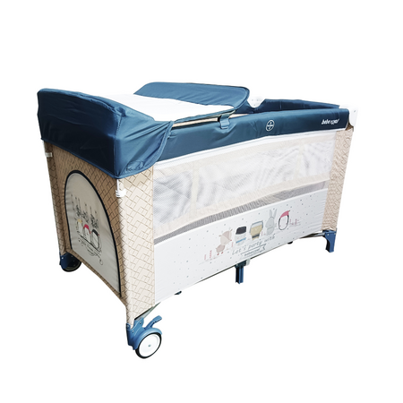 Patut pliabil, Little Friends, Albastru, Bebe Royal 532870