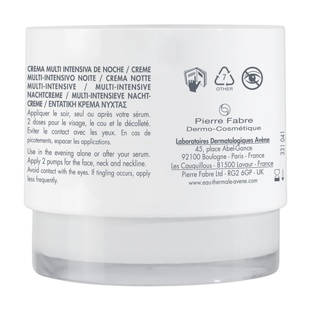 Crema de noapte multi-intensiva Hyaluron Activ B3, 40 ml, Avene 532962