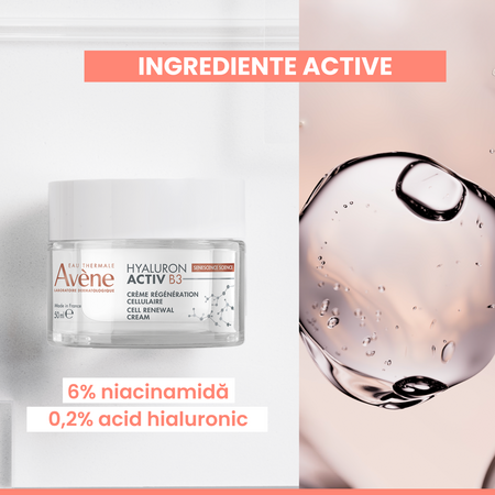 Crema pentru regenerarea celulara Hyaluron Activ B3, 50 ml, Avene 762476