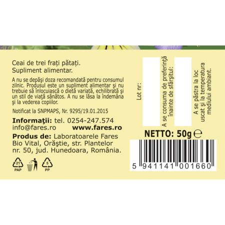 Ceai Trei Frati Patati, 50 g, Fares 718689