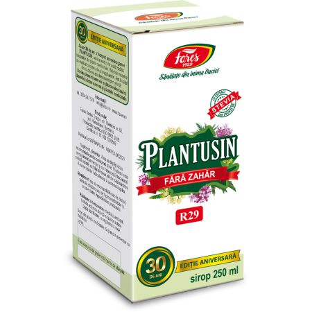Plantusin sirop pentru diabetici R29, 250 ml, Fares