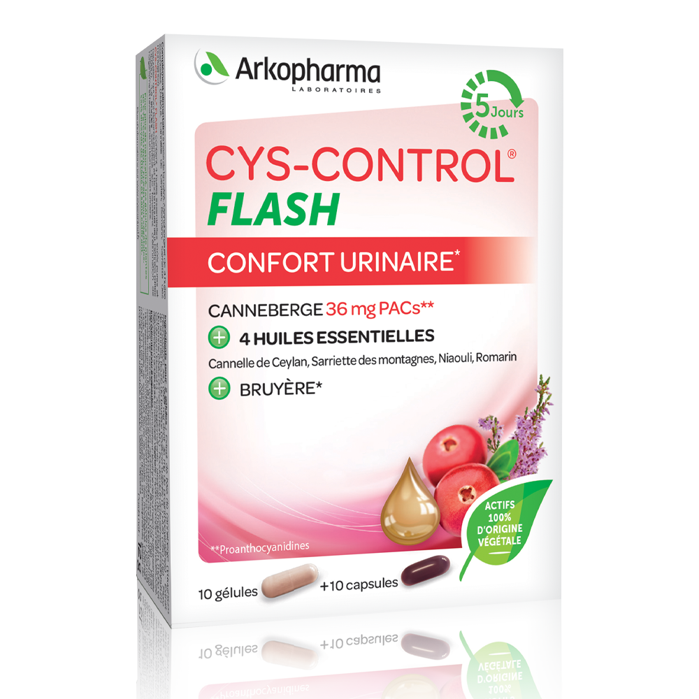 Cys-Control Flash, 20 capsule, Arkopharma