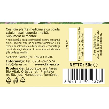 Renalex ceai, 50g, Fares 722133