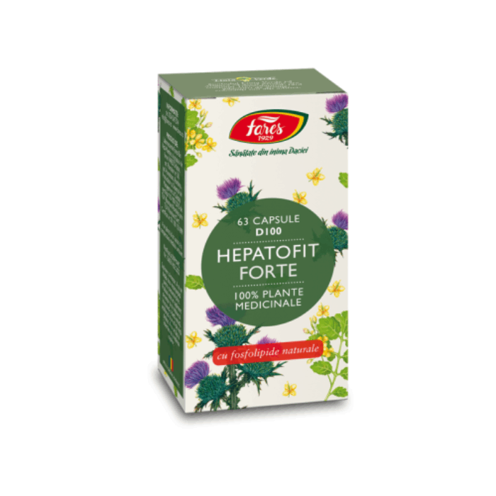 Hepatofit Forte D100, 63 capsule, Fares