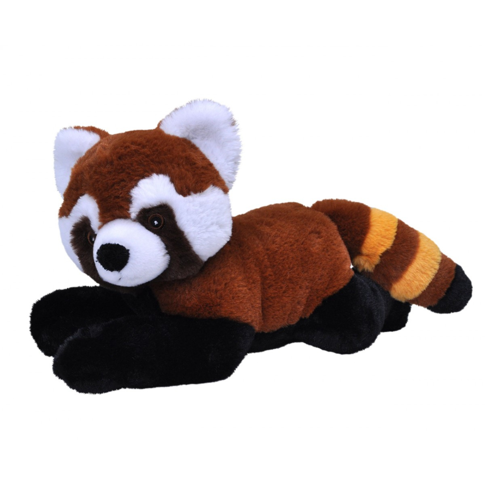 Jucarie de plus Ecokins, 30 cm, Urs Panda Rosu, Wild Republic