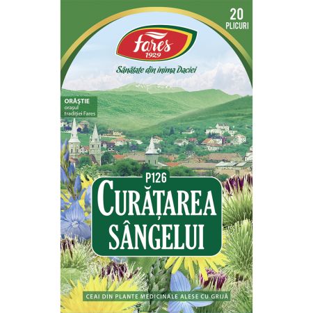 Ceai Curatarea sangelui,, 20 plicuri, Fares 721184