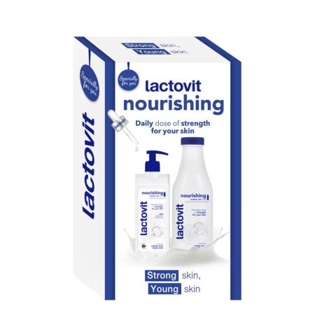 Pachet Gel de dus 600 ml si Lapte de corp 400 ml Original, Lactovit