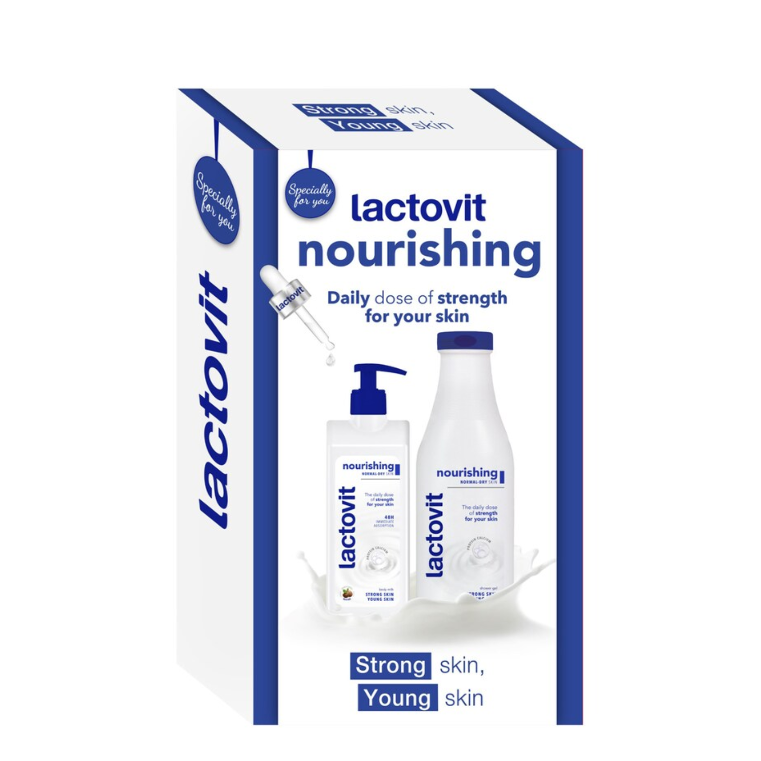 Pachet Gel de dus 600 ml si Lapte de corp 400 ml Original, Lactovit