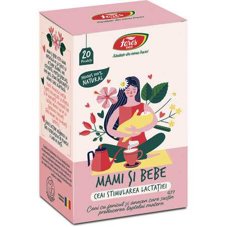 Ceai Mami si Bebe Stimularea Lactatiei, 20 plicuri, Fares 718429