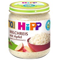 Budinca de orez Bio cu mar, +10 luni, 200 g, Hipp