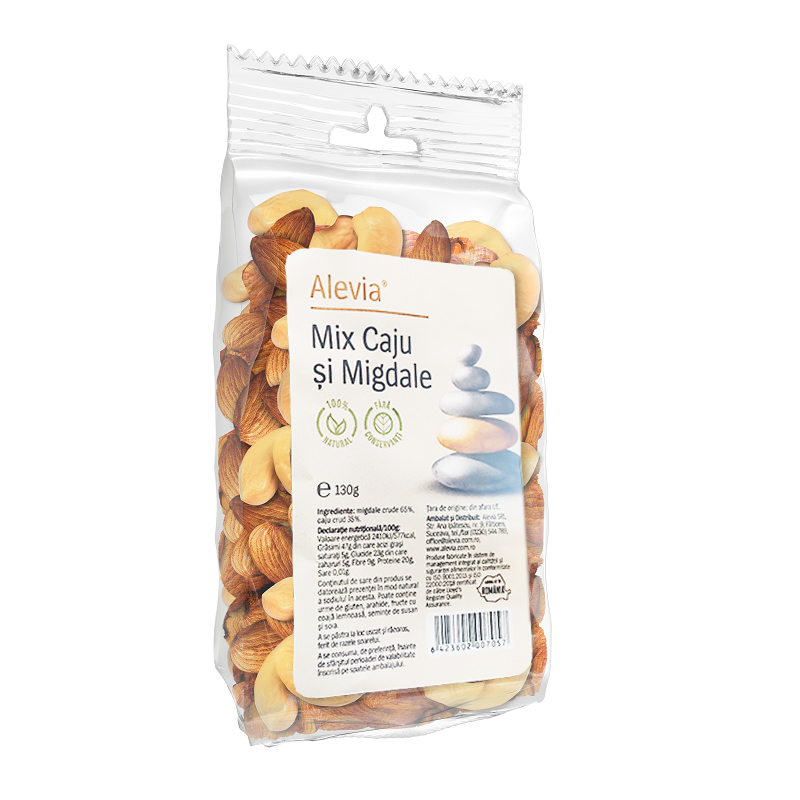 Mix caju si migdale, 130g, Alevia