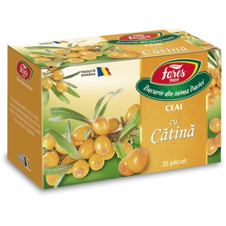 Ceai cu catina Aromafruct, 20 plicuri, Fares