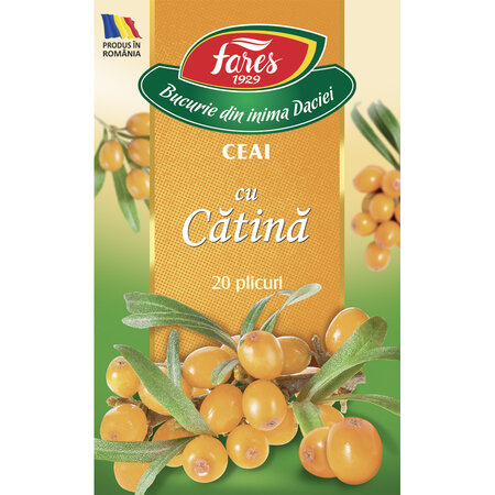 Ceai cu catina, 20 plicuri, Fares 722007