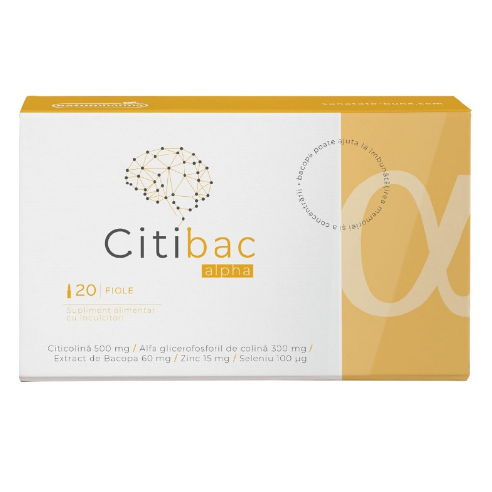 Citibac Alpha, 20 fiole buvabile, NaturPharma