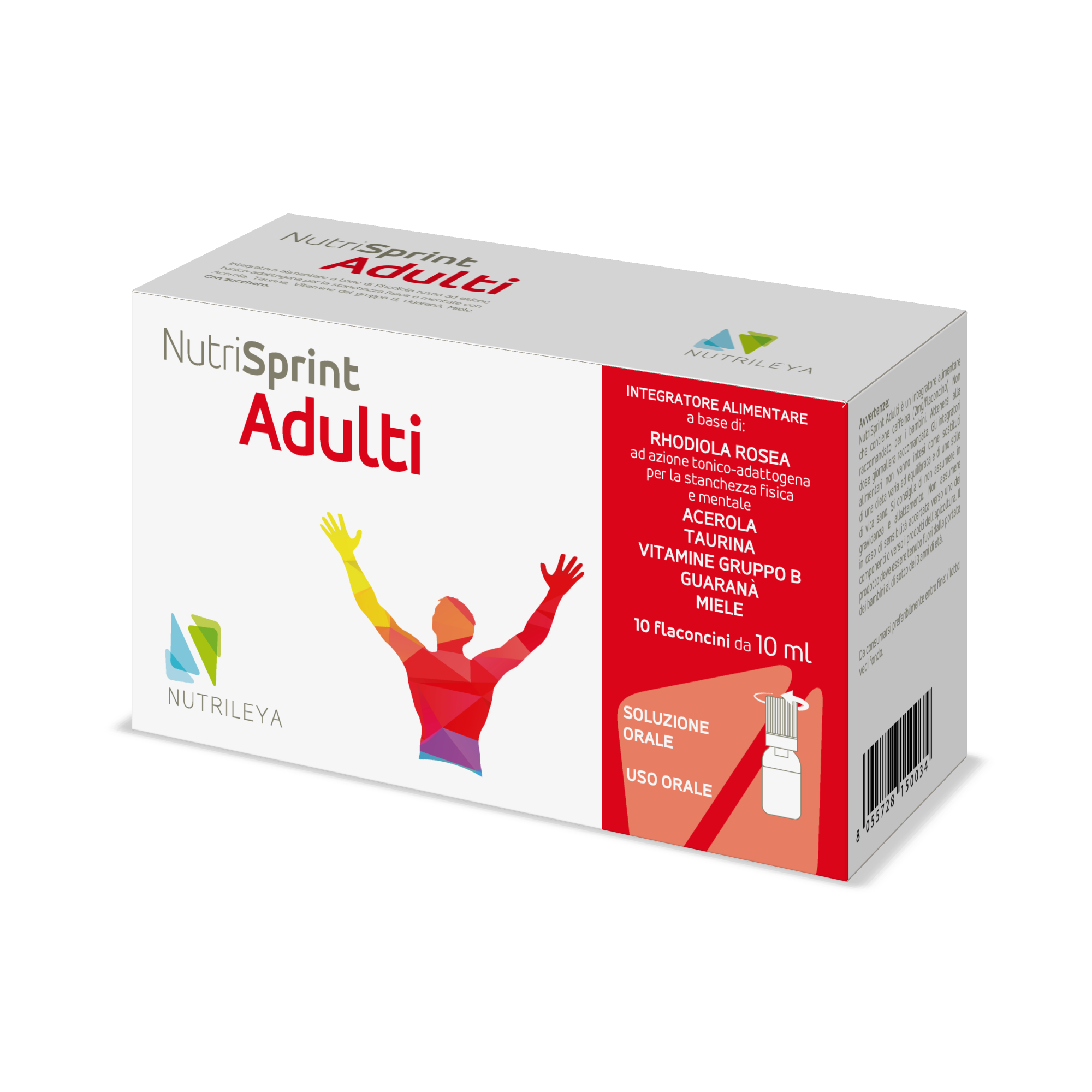 Nutrisprint, Adulti, 10 flacoane x 10 ml, Nutrileya