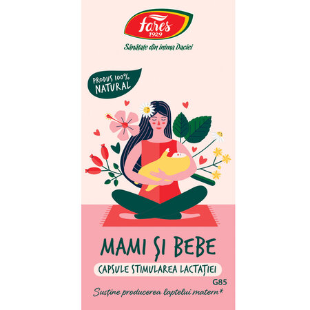Stimularea lactatiei Mami si Bebe, 60 capsule, Fares 721926