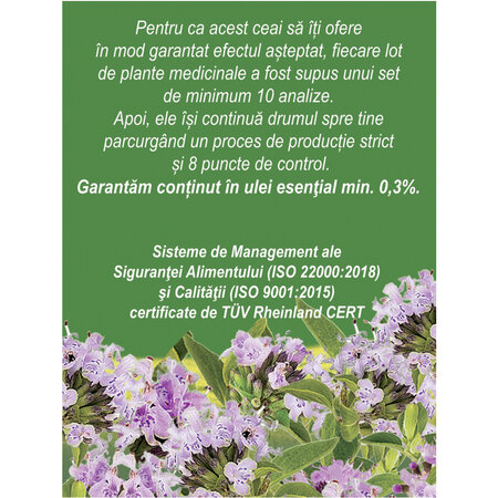 Ceai din cimbrisor, 20 plicuri, Fares 721726
