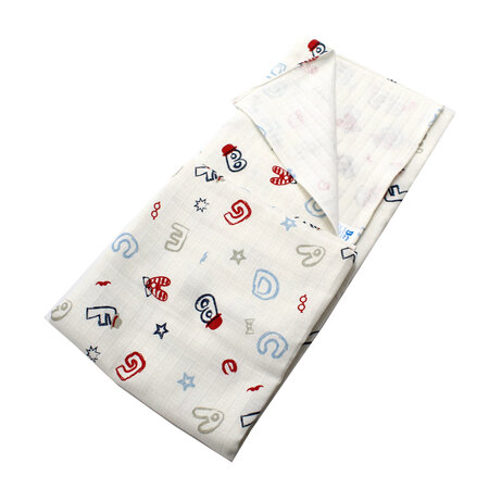 Scutec muselina flausata, 80x100 cm, Baltic Bebe 610675