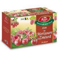 Ceai de merisor si zmeura, 20 plicuri, Fares