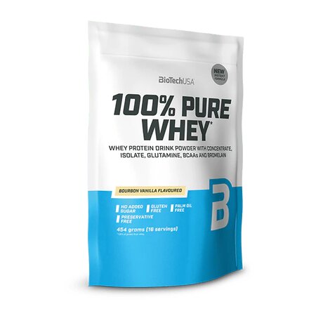 Pudra proteica cu aroma de Bourbon Vanilla 100% Pure Whey