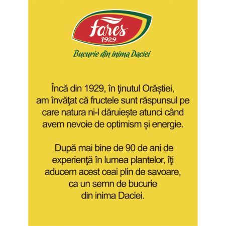 Ceai aromat de lamaie, 20 plicuri, Fares 723151