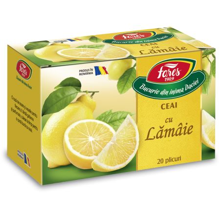 Ceai aromat de lamaie Aromafruct, 20, plicuri, Fares