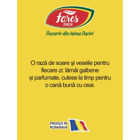 Ceai aromat de lamaie, 20 plicuri, Fares 723150