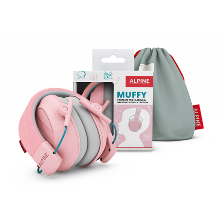 Casti antifonice pliabile pentru copii, Roz, 5 ani+, Alpine 533466
